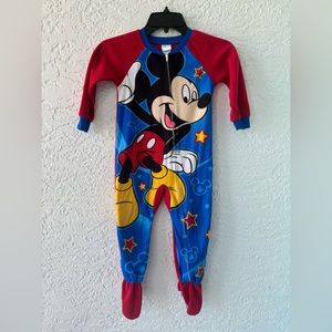 Fleece Mickey Mouse zip sleeper